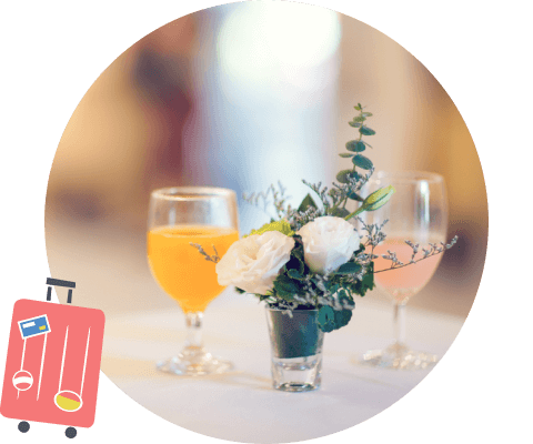 ウェルカムドリンクでお出迎え!